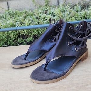 Women's Diba True Double Time Leather Sandals Sz 9